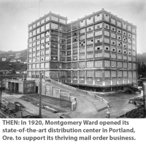 Montgomery Ward building from 1920, a state of the art distribution center for the time
