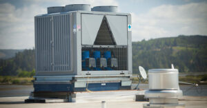 a new rooftop heating and cooling unit