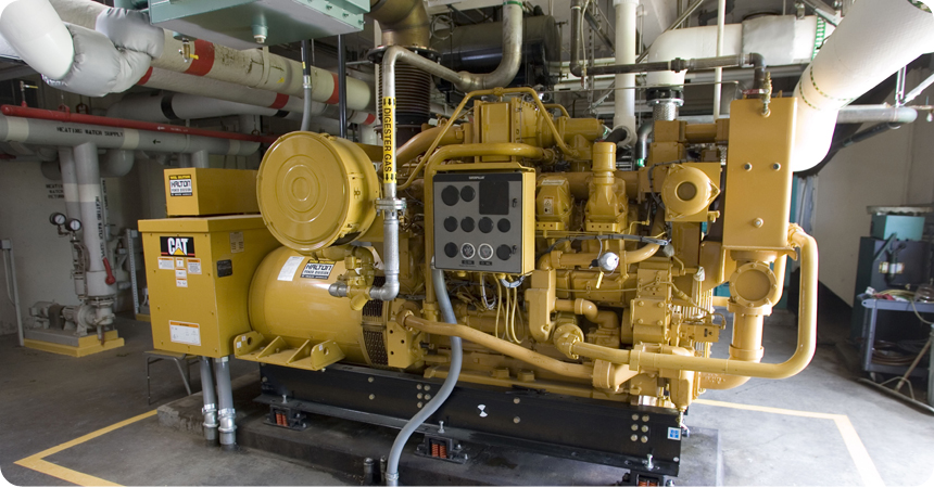 City of Gresham Wastewater Treatment Plant’s 395-kW co-generation engine generates renewable electricity from biogas produced by the anaerobic digestion of municipal wastewater solids