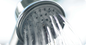 close up of a showerhead