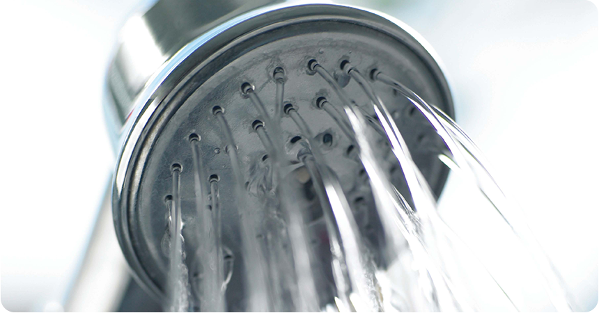 close up of a showerhead