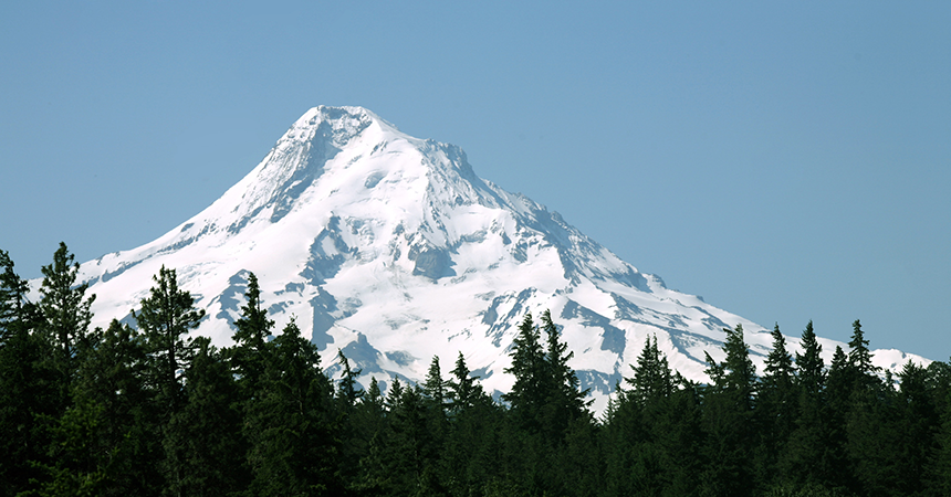 a snow covered mountain