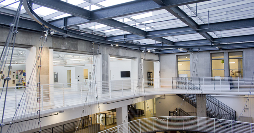 interior view of energy efficient building at Pacific Northwest College