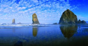 haystack rock at cannon beach