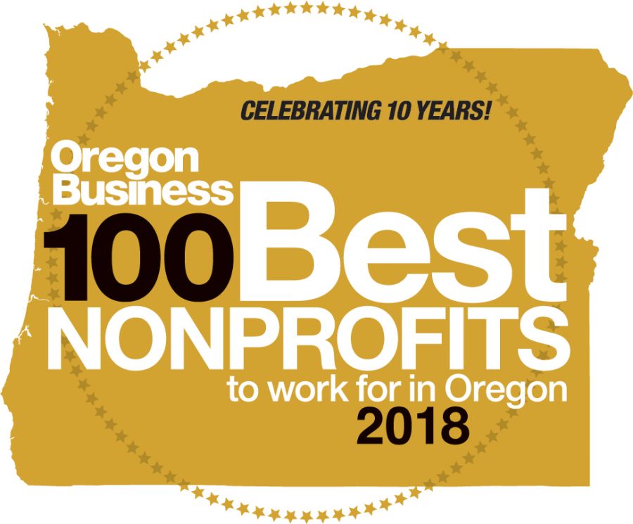 Oregon Business 100 best nonprofits to work for in Oregon logo