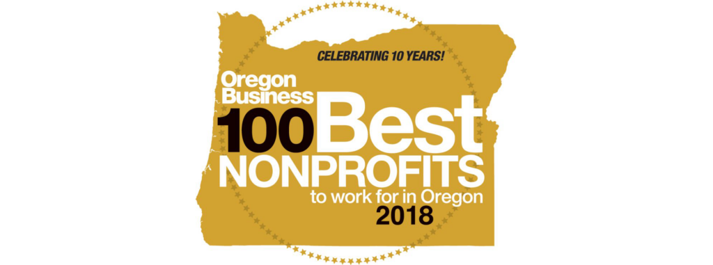 Oregon Business 100 best nonprofits to work for in Oregon logo