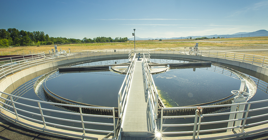 a waste water treatment facility