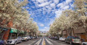 downtown pendleton on a sunny day