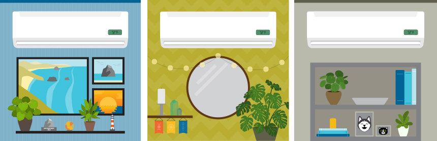 ductless heat pump graphic