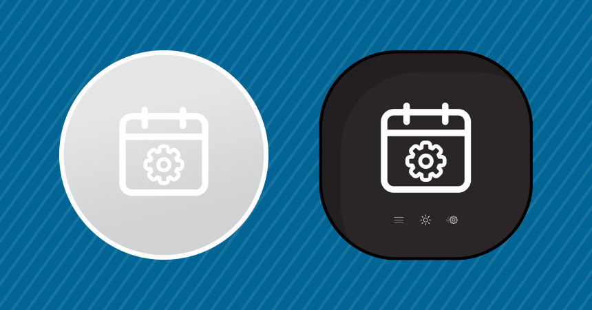 a graphic of smart thermostats